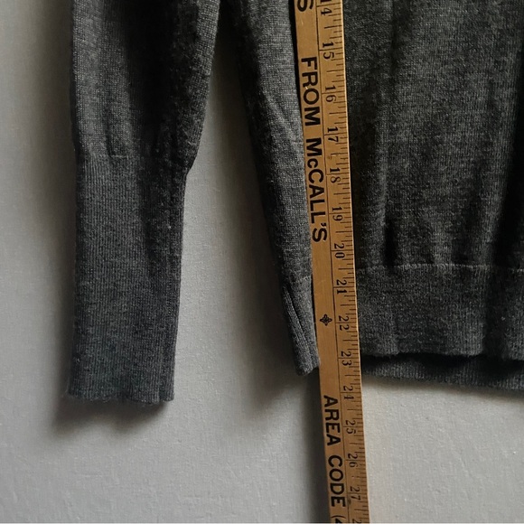 Angel of the North Anthropologie wool blend floral embroidery sweater knit Sz S - Picture 9 of 9